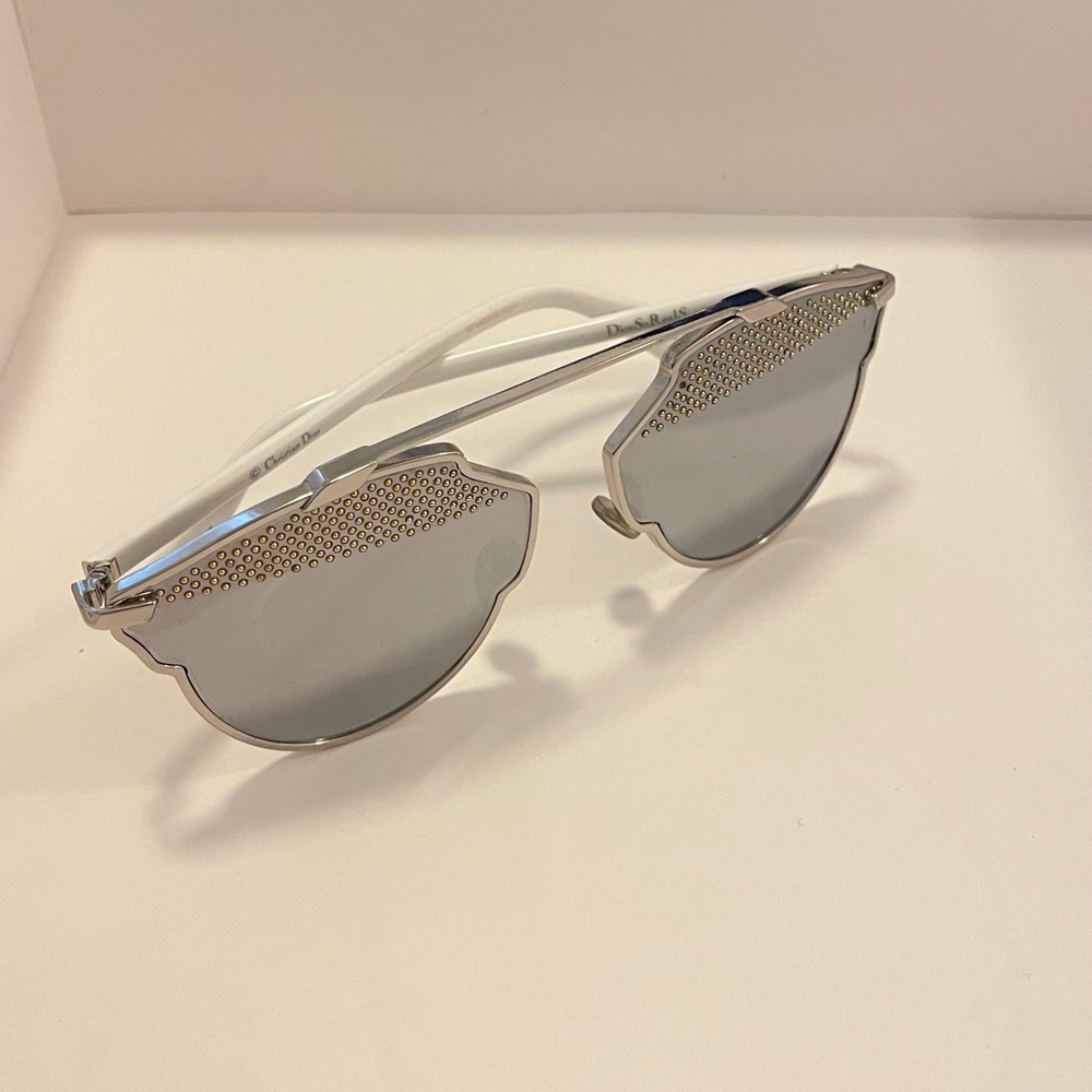 Dior SoReal Studded Silver Sunglasses